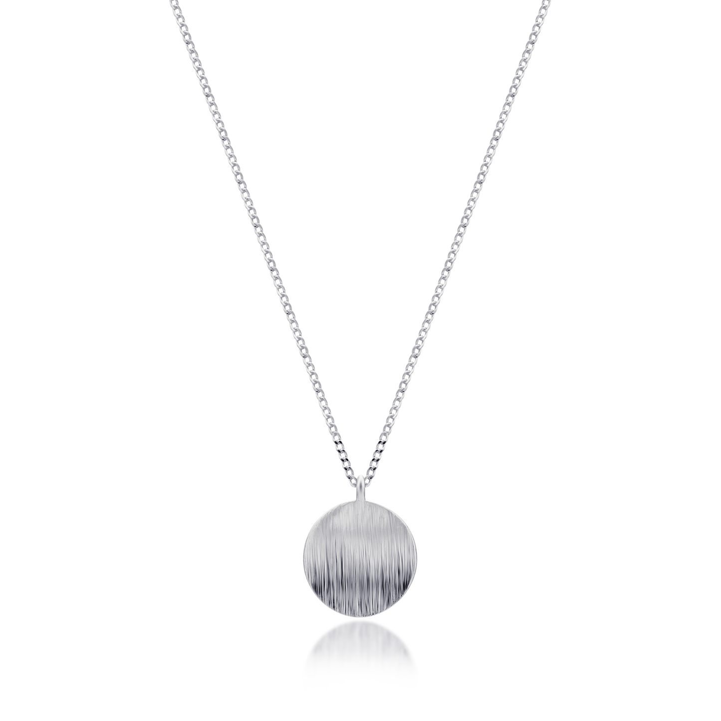 Curved circle necklace