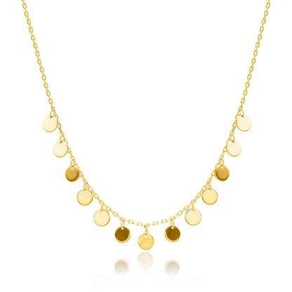 Sequin circle necklace