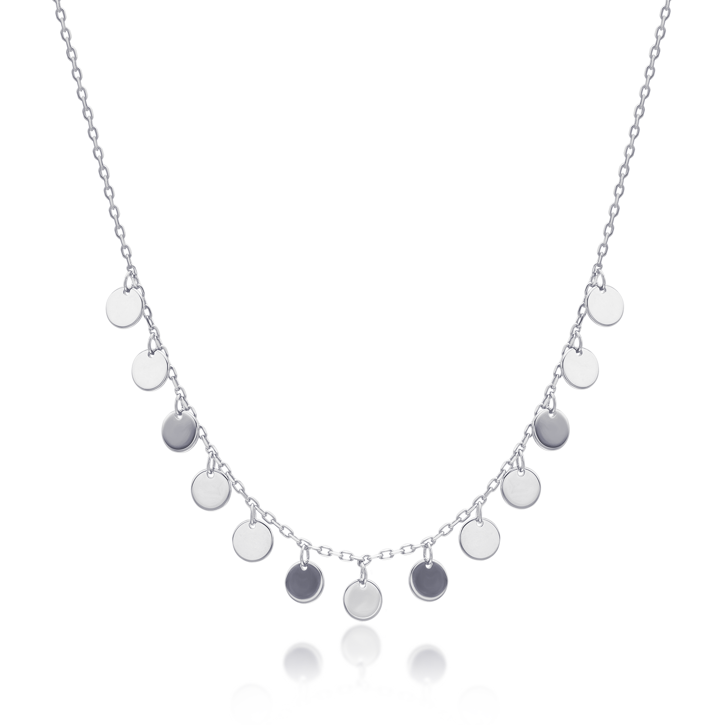 Sequin circle necklace