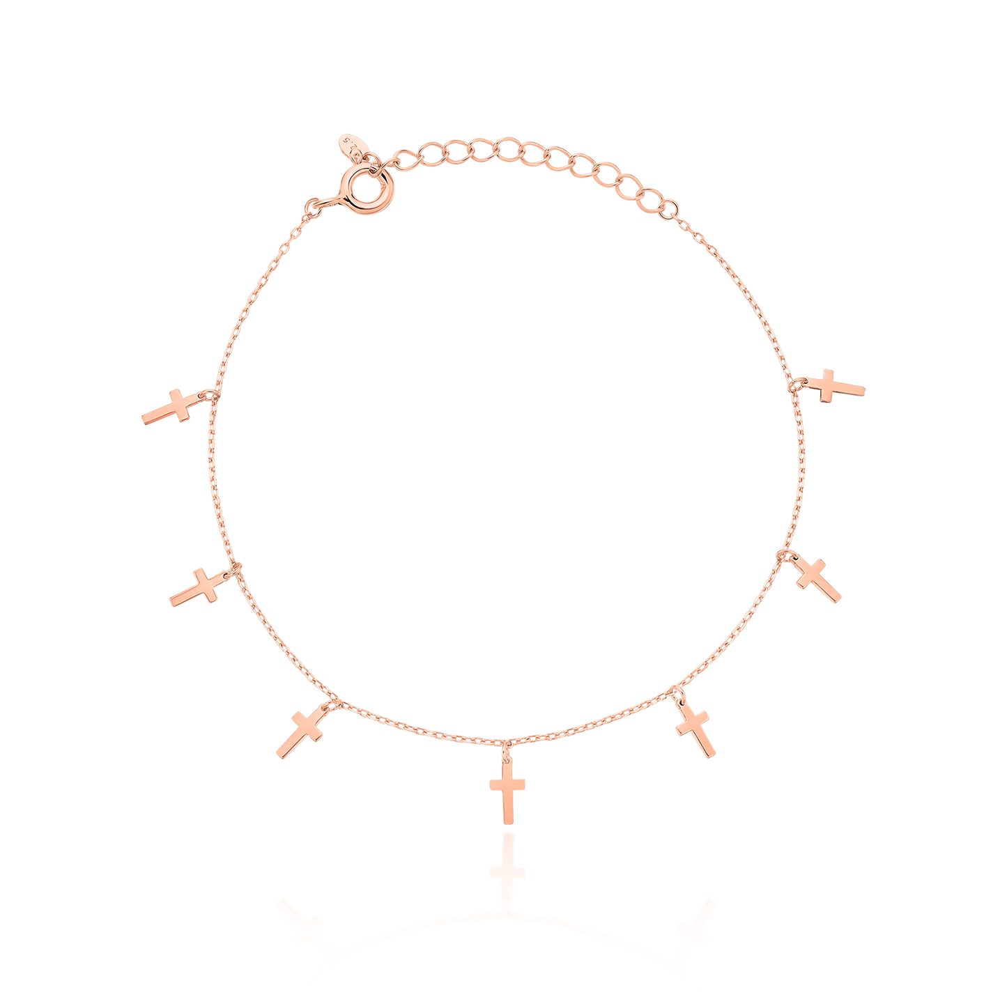 Cross drop bracelet