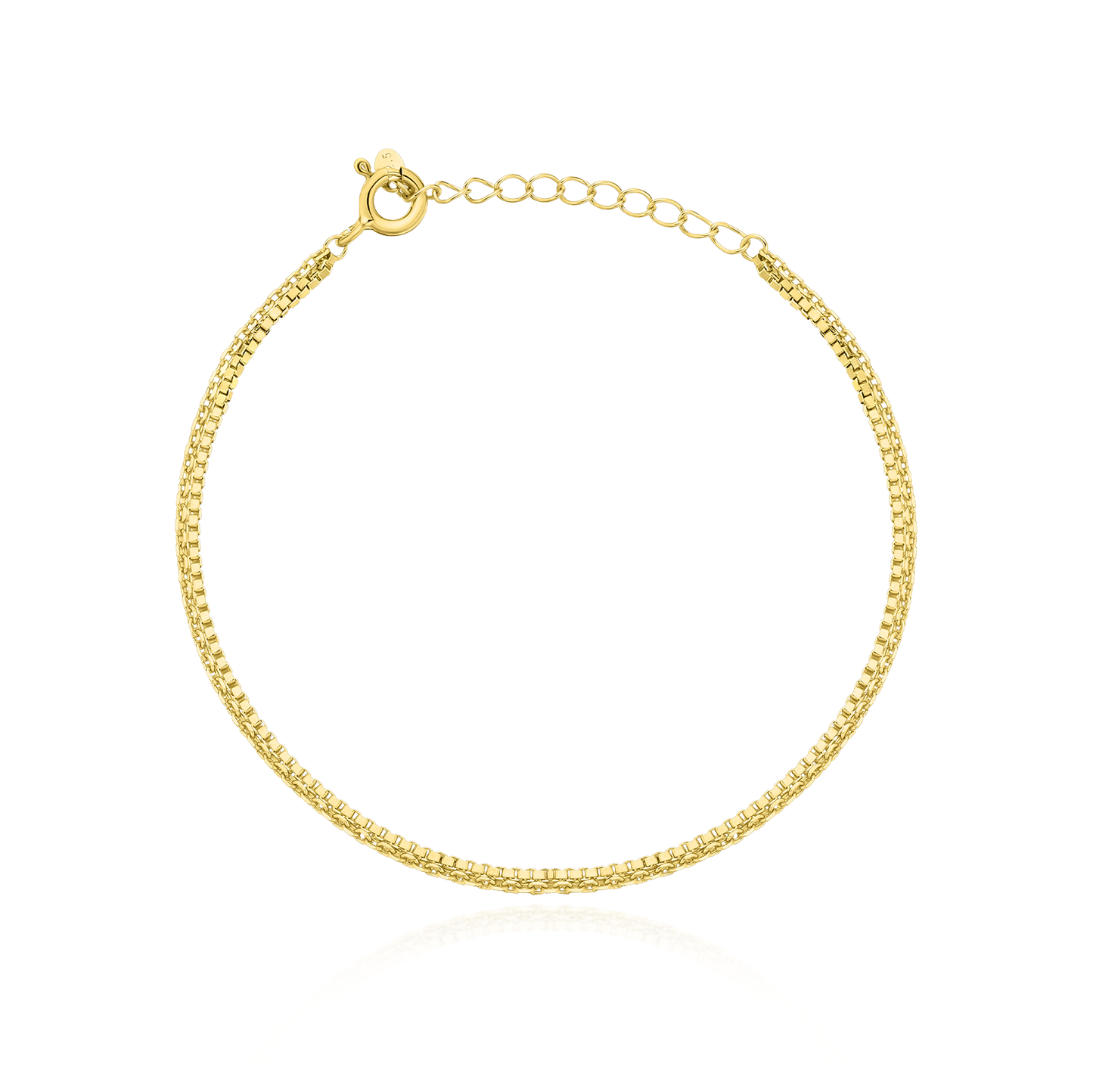 Two lines layered bracelet_square