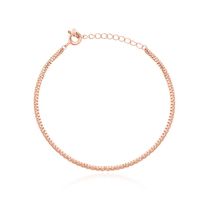 Two lines layered bracelet_square