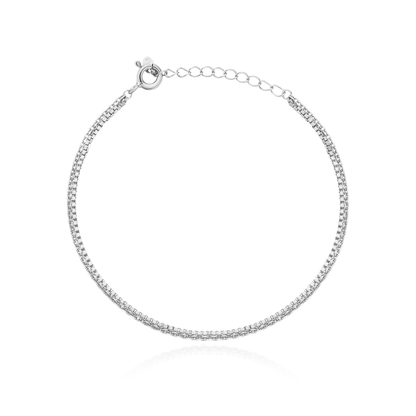 Two lines layered bracelet_square