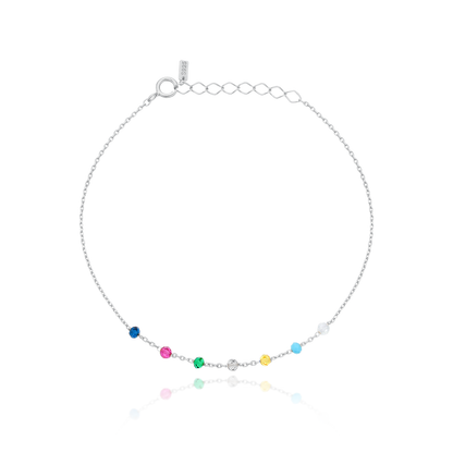 Rainbow gemstones bracelet