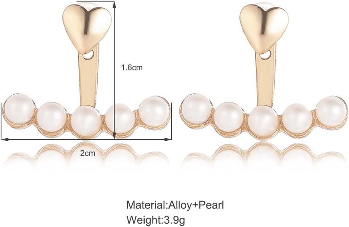 Bohemian Pearl Jacket Earrings