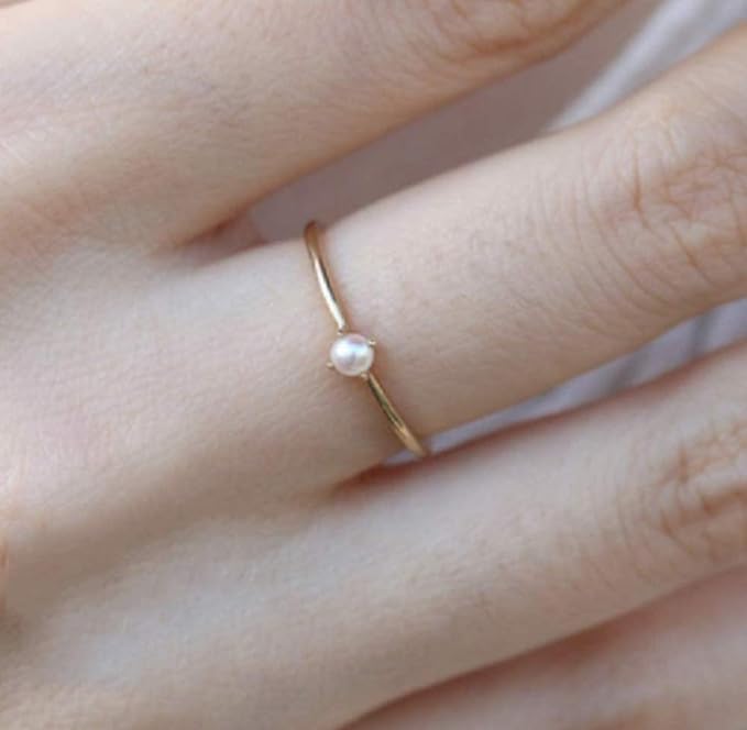Innoven 14K Gold Pearl-Set Pearl Ring