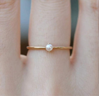 Innoven 14K Gold Pearl-Set Pearl Ring