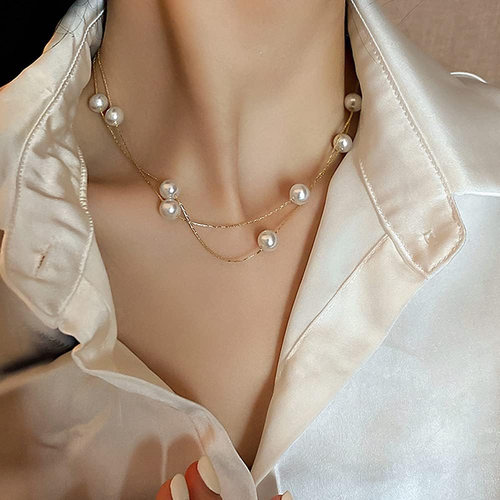 Exquisite Multi-Layer Clavicle Chain Necklace, Short Necklace Stack Pendant