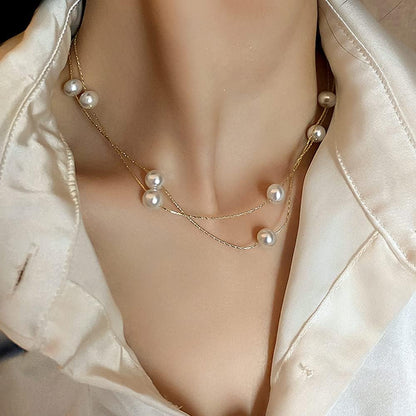 Exquisite Multi-Layer Clavicle Chain Necklace, Short Necklace Stack Pendant