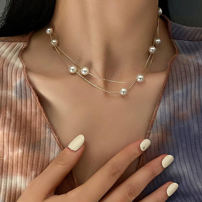 Exquisite Multi-Layer Clavicle Chain Necklace, Short Necklace Stack Pendant