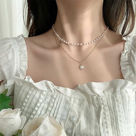 Bohemian Layered Pearl Necklace