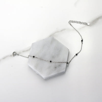 Black spinel bracelet