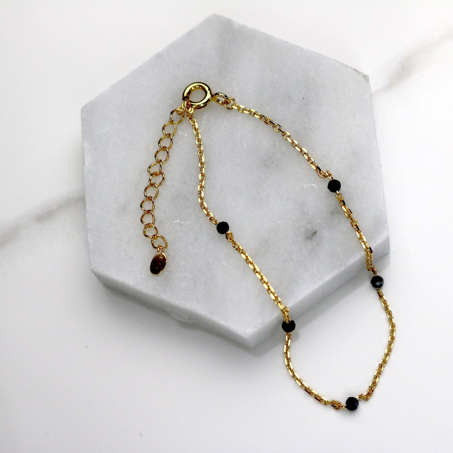 Black spinel bracelet