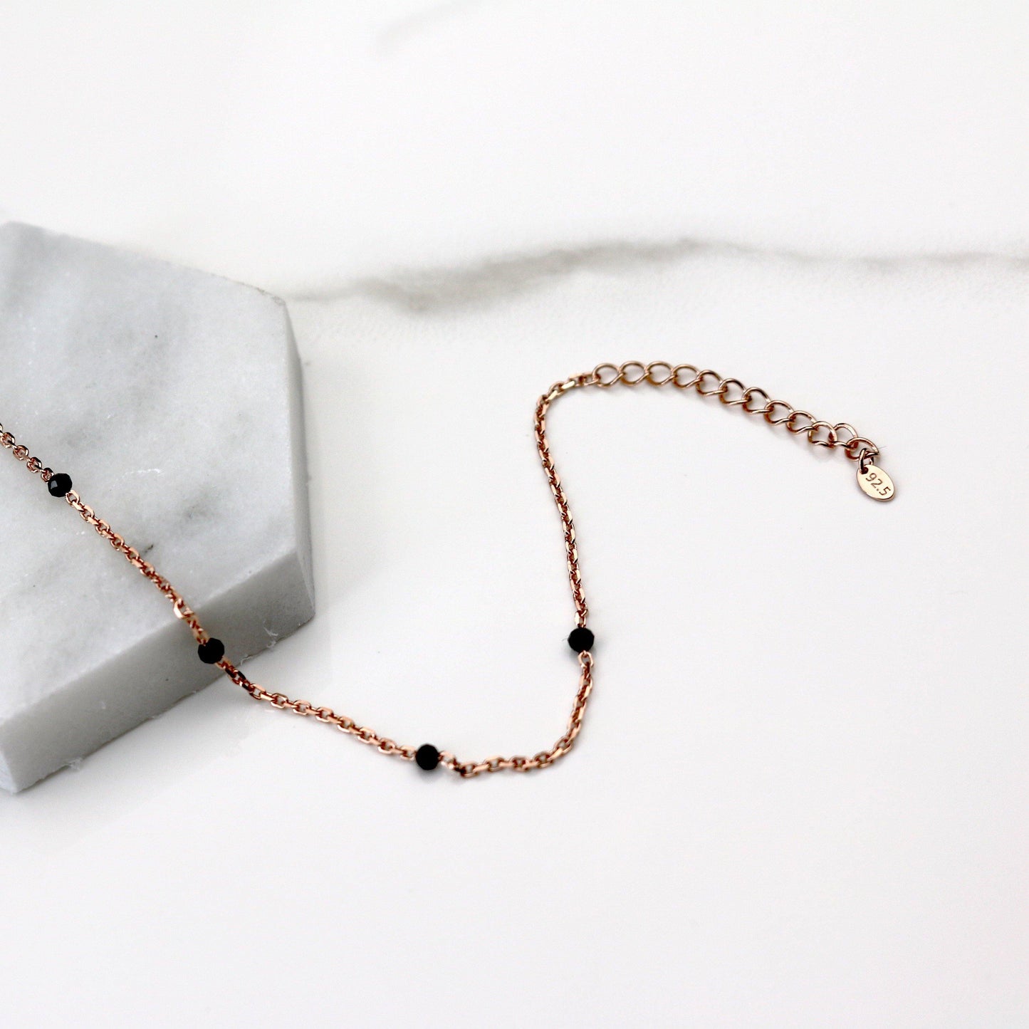 Black spinel bracelet