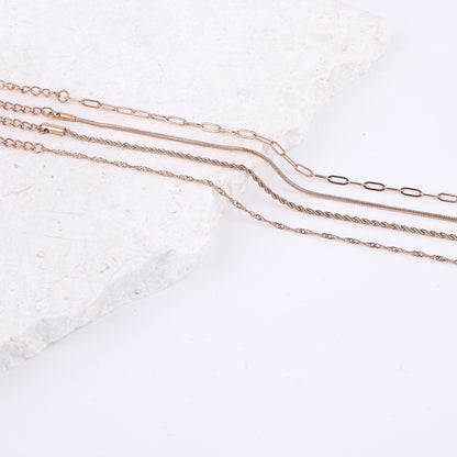 ROPE ACCENT CHAIN BRACELET