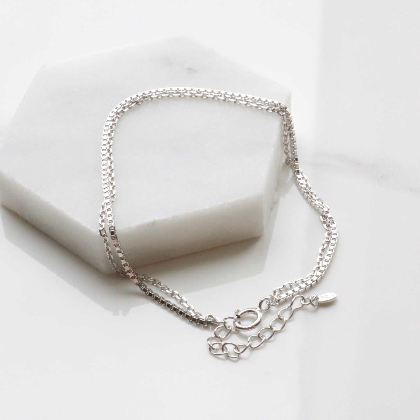 Two lines layered bracelet_square