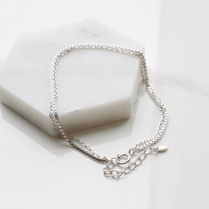 Two lines layered bracelet_square
