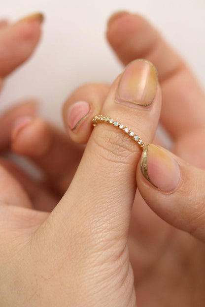 Pastel rainbow ring
