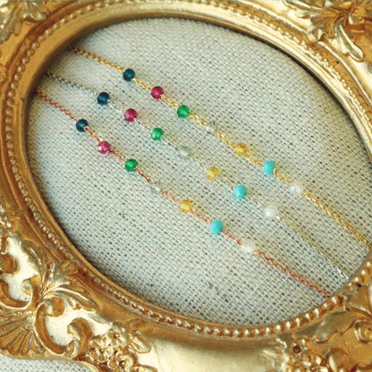 Rainbow gemstones bracelet