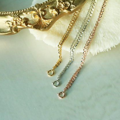 Two chains layered bracelet