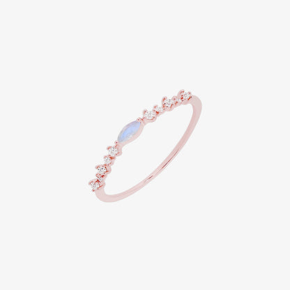 Pink Moonstone Ring